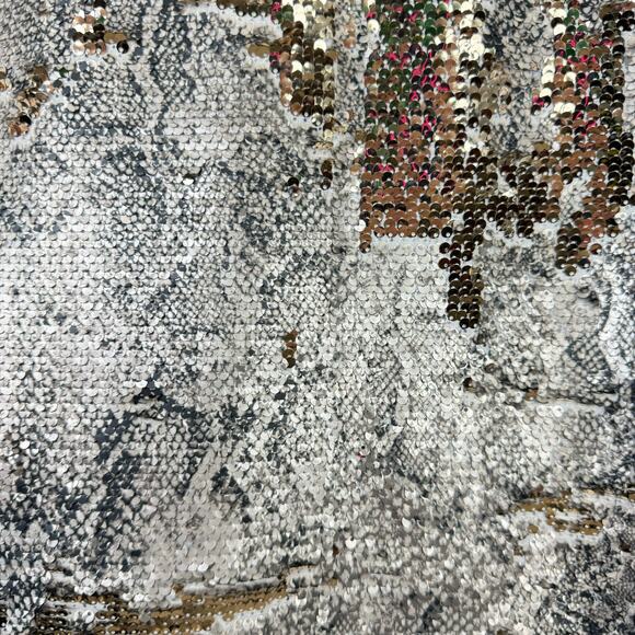 Cupcakes and Cashmere | Candice Snake Print Sequin Strappy Shift Mini Dress - Picture 8 of 11